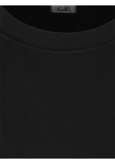 diagonal raised fleece sweatshirt man balck C.P. COMPANY | RCCMSS713A-005086W999